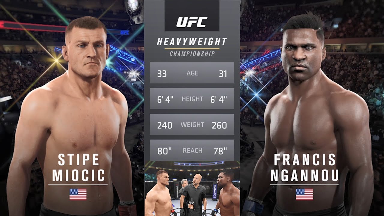 UFC 220: Stipe Miocic Vs Francis Ngannou EA Sports UFC 2 ...