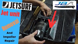 Jetsurf Jetunit Impeller and drive shaft bearing removial and repair with     Jetboard Australia