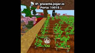 Servidor Semi Anarquia (SEM LAG🔥) no Minecraft!!! #java #Minecraft #bedrock #servidor