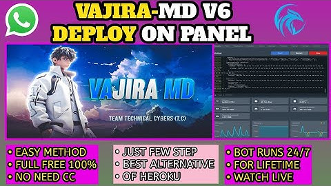 Deploy Vajira Md New V6 On Panel | Best Easy And Free Method | Links In Description