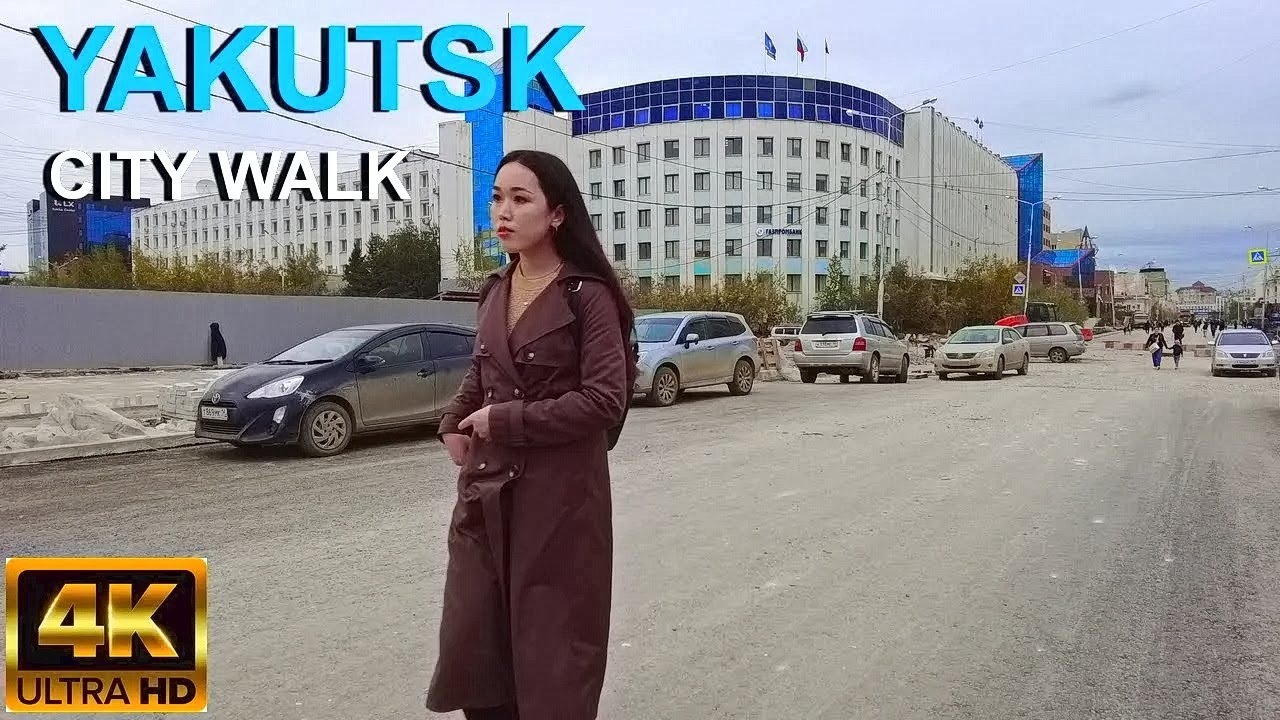 (4K)YAKUTSK City Walk | 31.08.2022 | +13°C 55,4 °F | ЯКУТСК