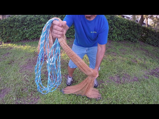 How To Easily Throw a Six or Eight Foot Cast Net From Shore, Boat