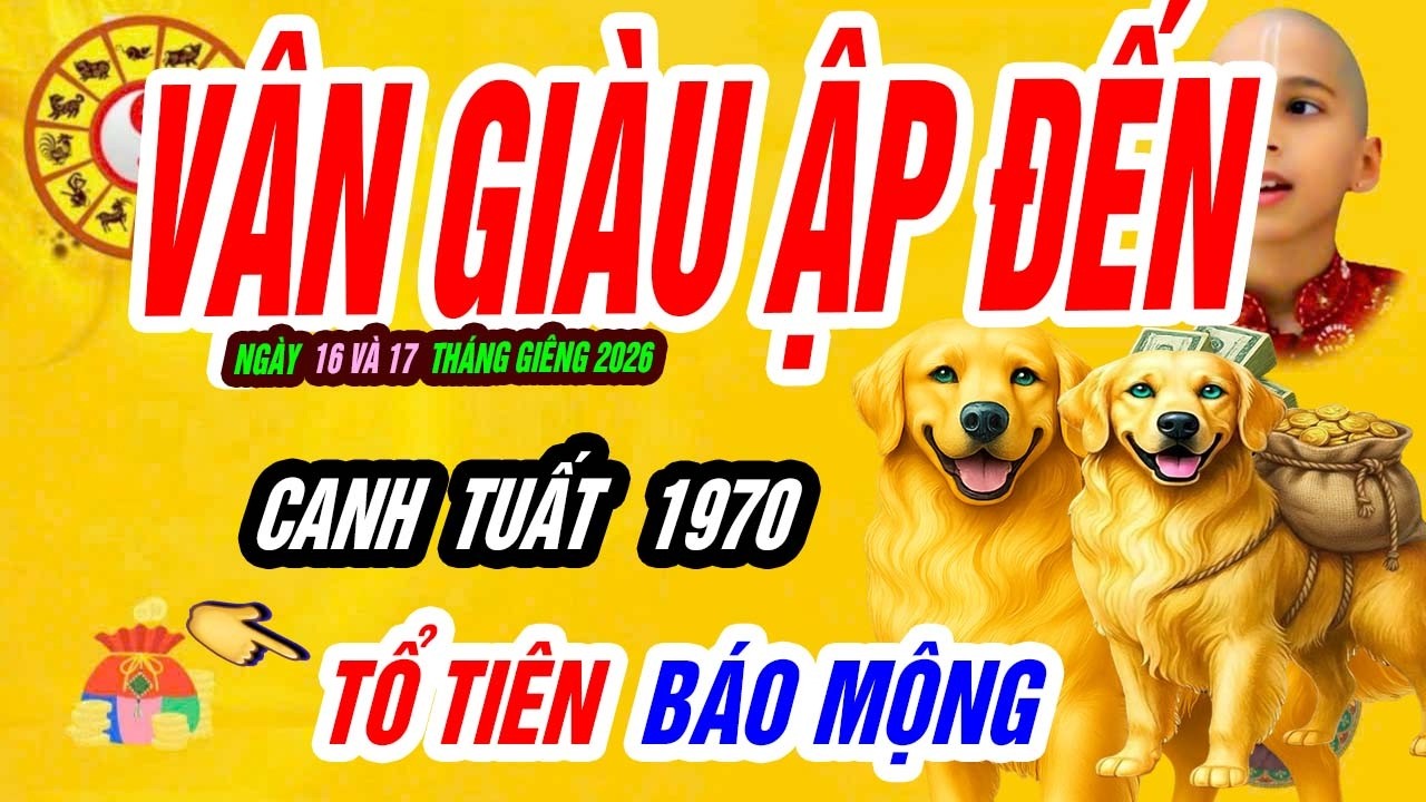 🐶 Địa Lộc Trỗi Sóng! CANH TUẤT 1970 đúng 2 ngày tới bứt phá mạnh