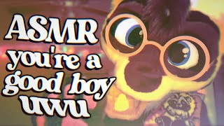 Furry ASMR | You're a good boy! :3 (petting, kissing, paw movements)