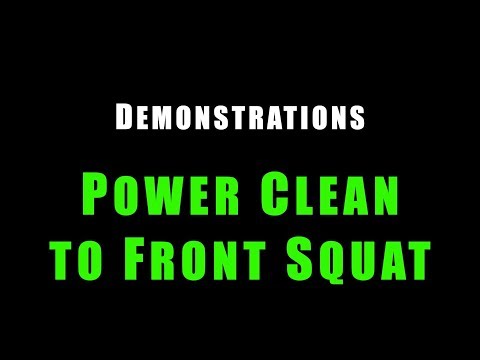 Power Clean to Front Squat Demo