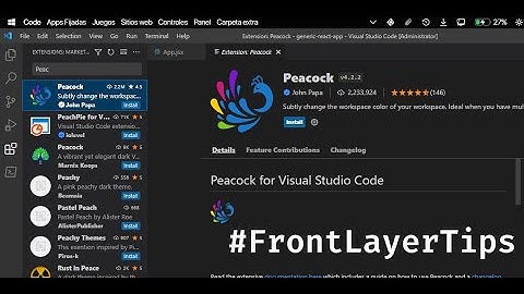 Visual Studio Code Extensions ::: Peacock