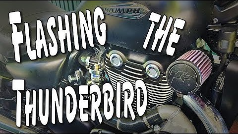 Flashing the ECU on a Triumph Thunderbird with Tune ECU