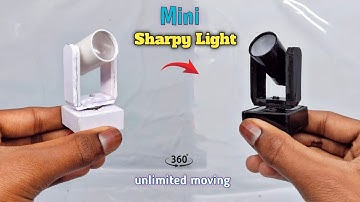 How To Make Mini Sharpy Light At Home 🔥🔥mini sharpy light kaise banaye/ dj light making mini sharpy