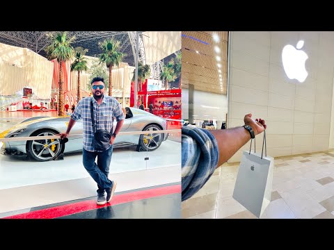 Dubai ke Apple Showroom se ye le liya || Ferrari World & Grand Mosque tour 😀