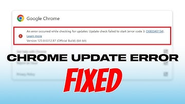 Google Chrome Update Error Fixed | Error Code 3 - 0x80040154