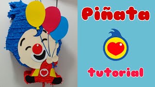 Piñata plim plim PASO A PASO🟡🔴🔵 [Cómo hacer piñata PLIM PLIM] 🎈