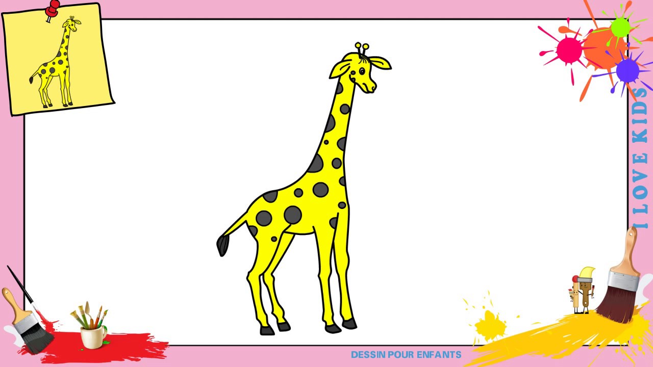 Dessin Girafe Facile Comment Dessiner Une Girafe Facilement Etape Par Etape Youtube