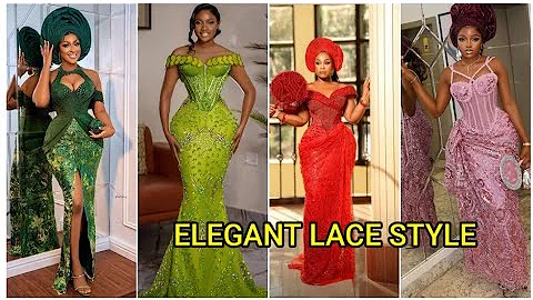 Lace Asoebi Styles for Traditional Weddings 2025#asoebistyles#bouboustyles #africanfashion