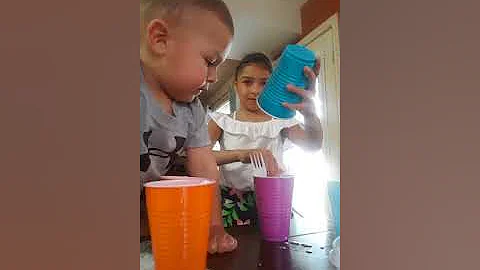 Mystery slime challenge/with baby brother