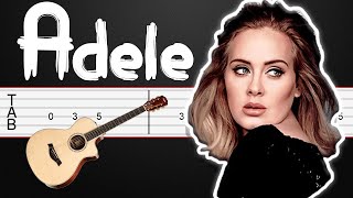 Easy On Me - Adele Guitar Tutorial, Guitar Tabs, Guitar Lesson