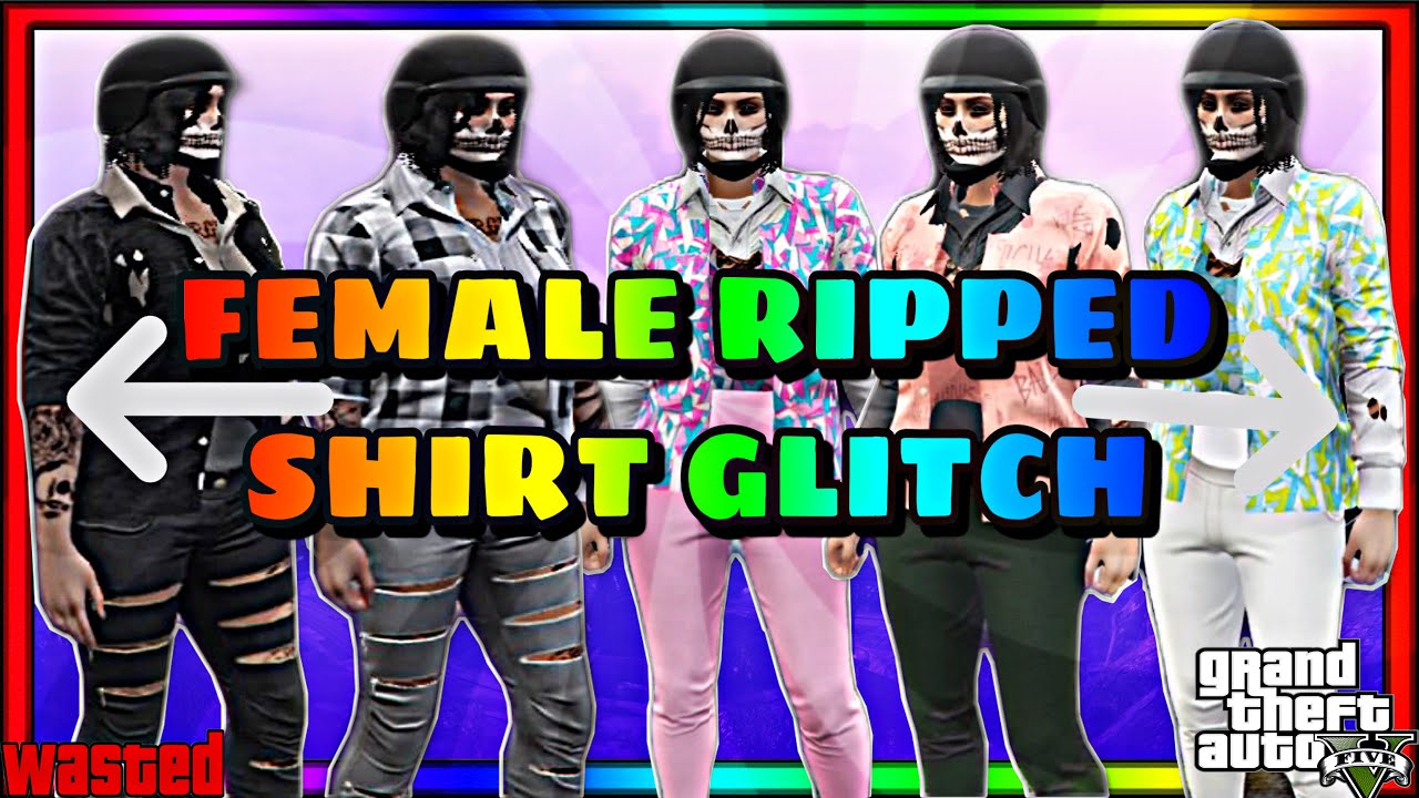 Gta 5 Online Solo Obtain Torn Ripped T Shirt Invisible Torso