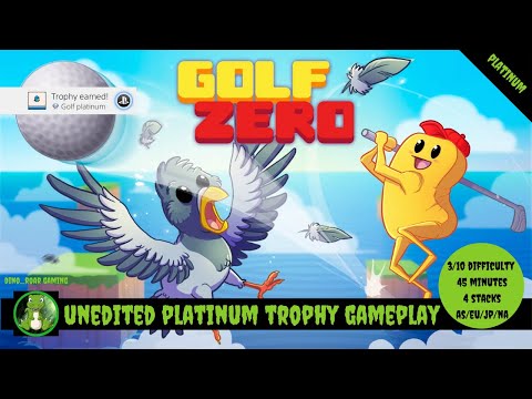 Golf Zero - Full Unedited Platinum Trophy Gameplay (PS4)