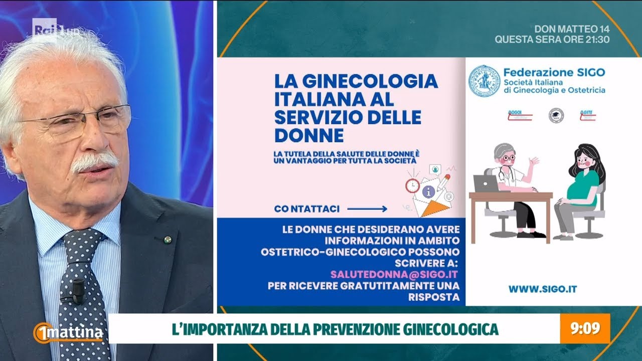 Mese della prevenzione ginecologica - Unomattina 31/10/2024 - YouTube