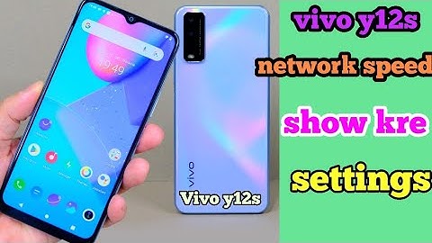 Vivo y12s net speed show/vivo y12s me net speed kaise dekhe/network speed setting