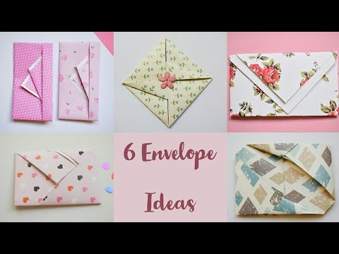 6 Easy Paper Envelopes For Teachers Day | Folding Letter Into Envelopes | Gift Envelope #envelope