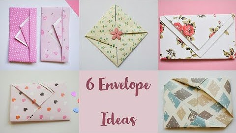 6 Easy Paper Envelopes | Folding Letter into Envelopes | Lapbook Gift Envelope  #envelope