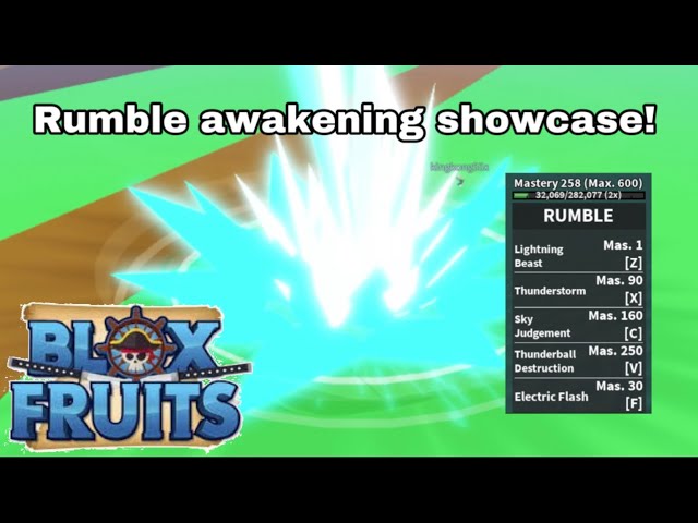 showcase rumble awakened blox fruits