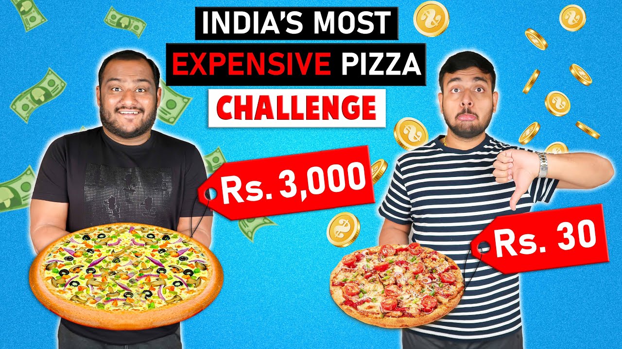 CHEAP VS EXPENSIVE PIZZA EATING CHALLENGE Cheap Vs Expensive Food