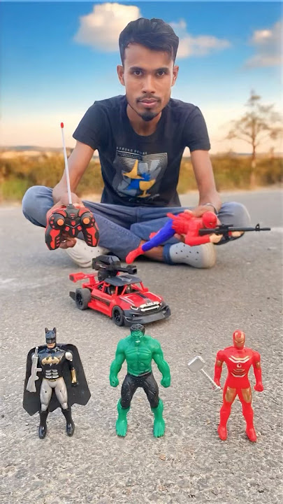 spider-man and Remote Control water Bomb Shooter Car 🚗 Unboxing 🔥