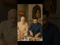 Narendra Modi and Virat Kohli doing lunch at Kadarnath Mandir #narendramodi #viratkohli #modiji