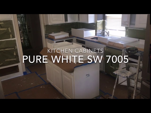 Kitchen Cabinets Pure White Sw 7005 White Pastel Paint Color Sherwin Williams Youtube