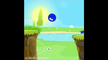 Red Ball 4 Double Jump Helmet square push Blue Ball in valley