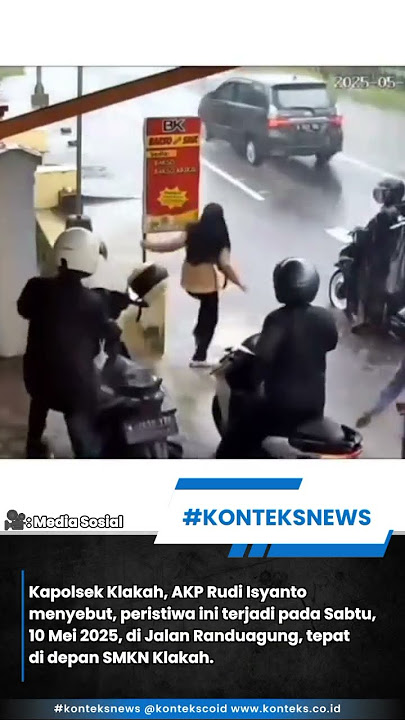 Viral! Terekam CCTV,  Siswi SMK di Lumajang Jadi Korban Begal Saat Berteduh
