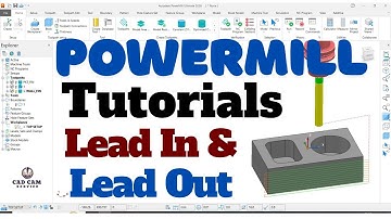 Powermill Delcam Lead In And Lead Out Tutorial #cncmill #powermill #delcam @CADCAM_KANPUR