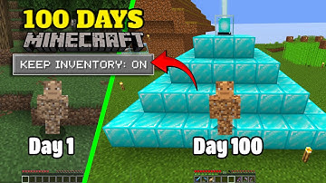 100 Days of Minecraft, But I Actually ENJOY The Game (Keep Inventory: ON)