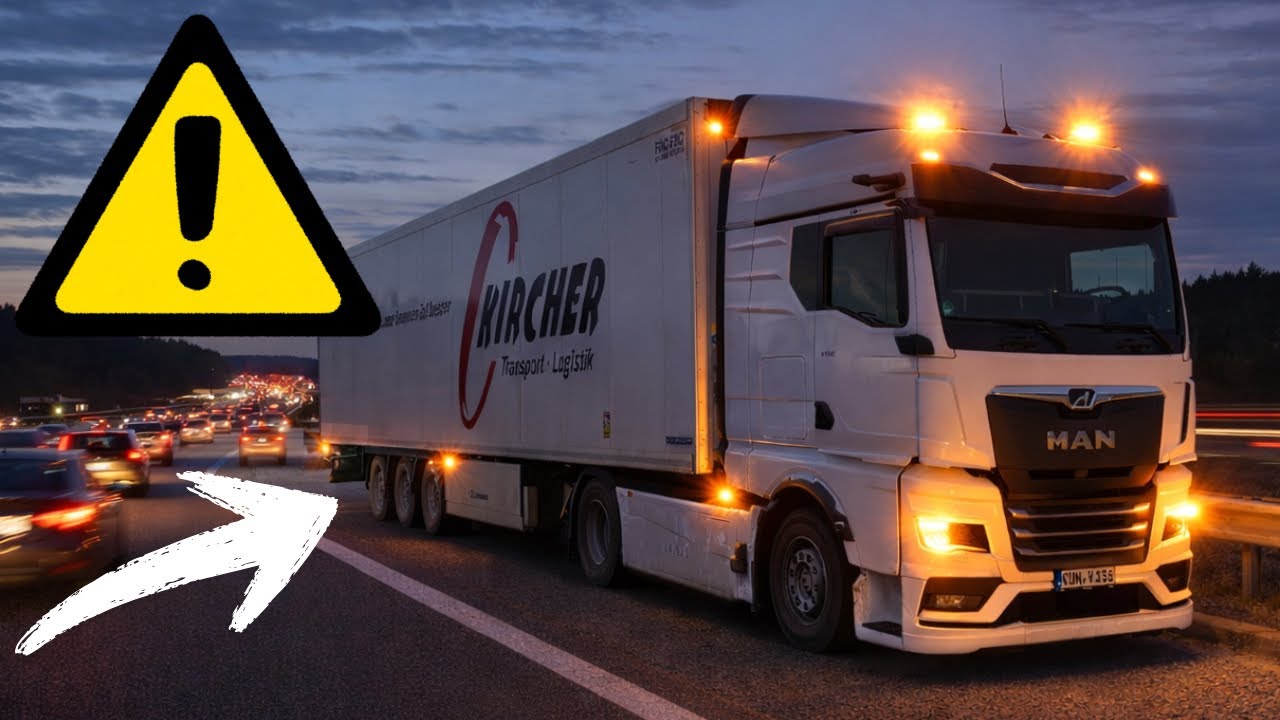 Liegen geblieben auf AUTOBAHN & Tiefkühlware fahren!