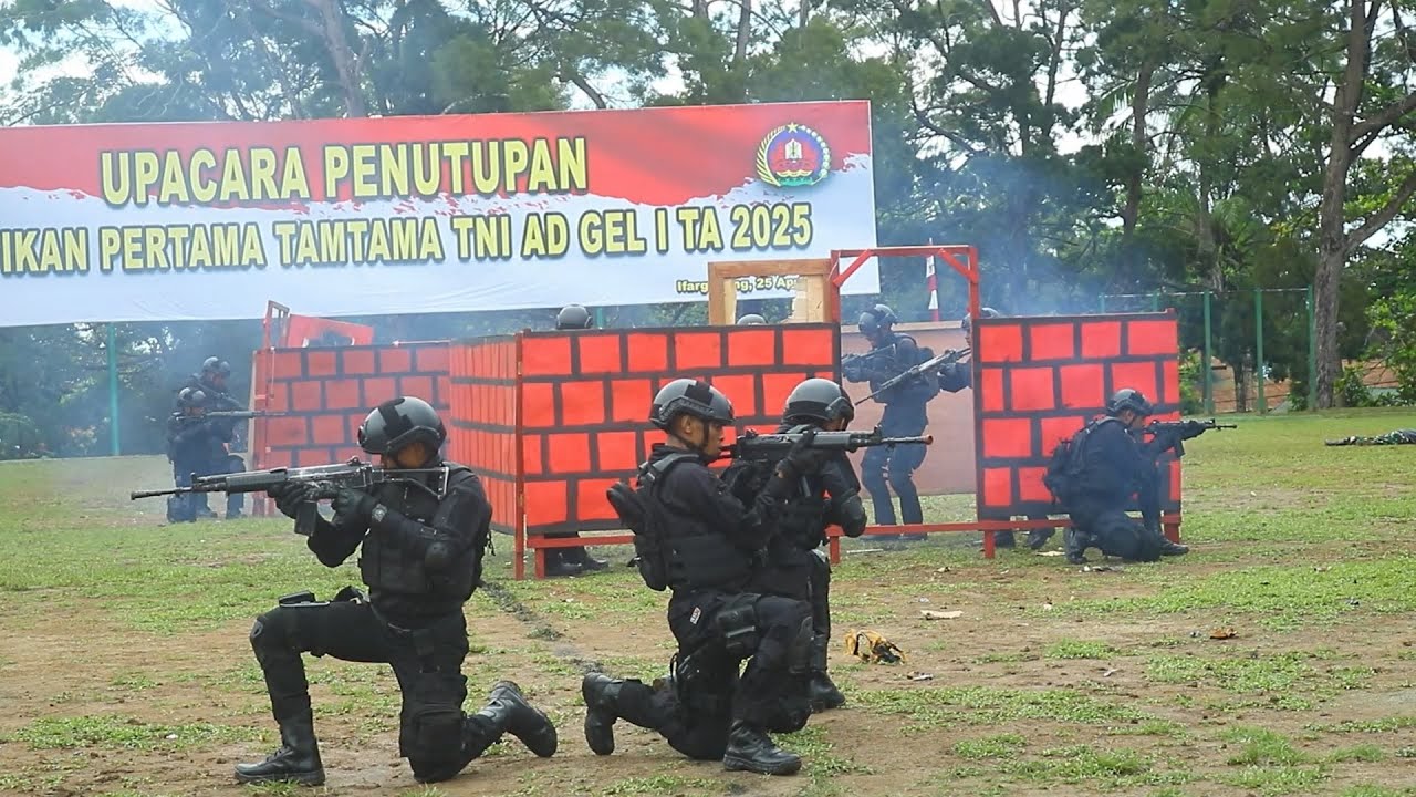 UPACARA PENUTUPAN PENDIDIKAN PERTAMA TAMTAMA TNI AD GEL. I TA 2025