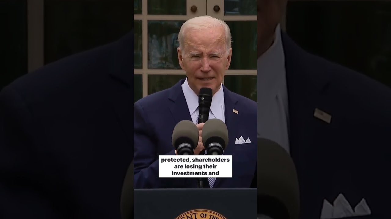 Biden Calls For Increased Bank Executive Accountability After First Republic Collapse Shorts