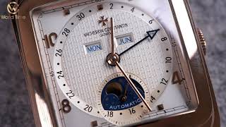 Review Đồng Hồ Vacheron Constantin Toledo Calendar Moonphase 47300/000R.9219 Worldtime Watch Luxury