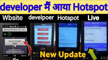 Jiophone Devloperमें आयाHotspot! Jiophone New Update Today!Internet Shearing!Technical Mohit Shukla!