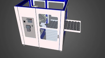 CNC Solution - Fully automated item feed (animation)
