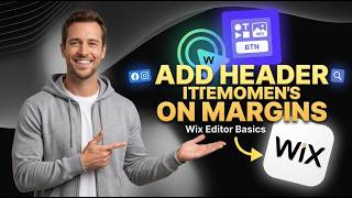 Wix Editor Basics - How to Add Header items on the Left and Right Margins