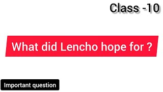 What did Lencho hope for ?