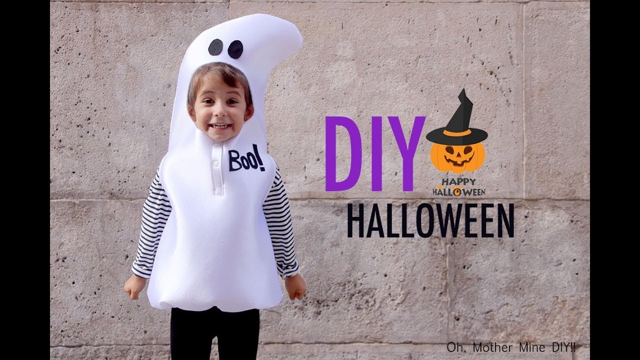 diapositiva Redondo Extracto HALLOWEEN: DIY Disfraz de fantasma para niños (patrones incluidos) - YouTube