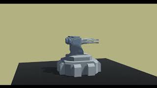 Low Poly 1x1 Turrets (Showcase)