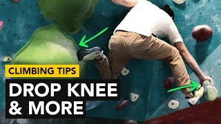 Rock Climbing Tips: Using a Drop Knee to climb this bouldering problem