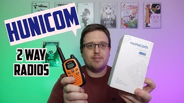 Hunicom Walkie Talkies Long Range Two Way Radios - Easy to Use 5km with Flashlight Unboxing