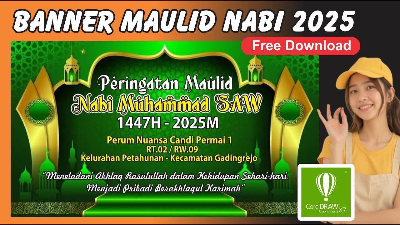 BANNER MAULID NABI 2025 FREE DOWNLOAD CDR