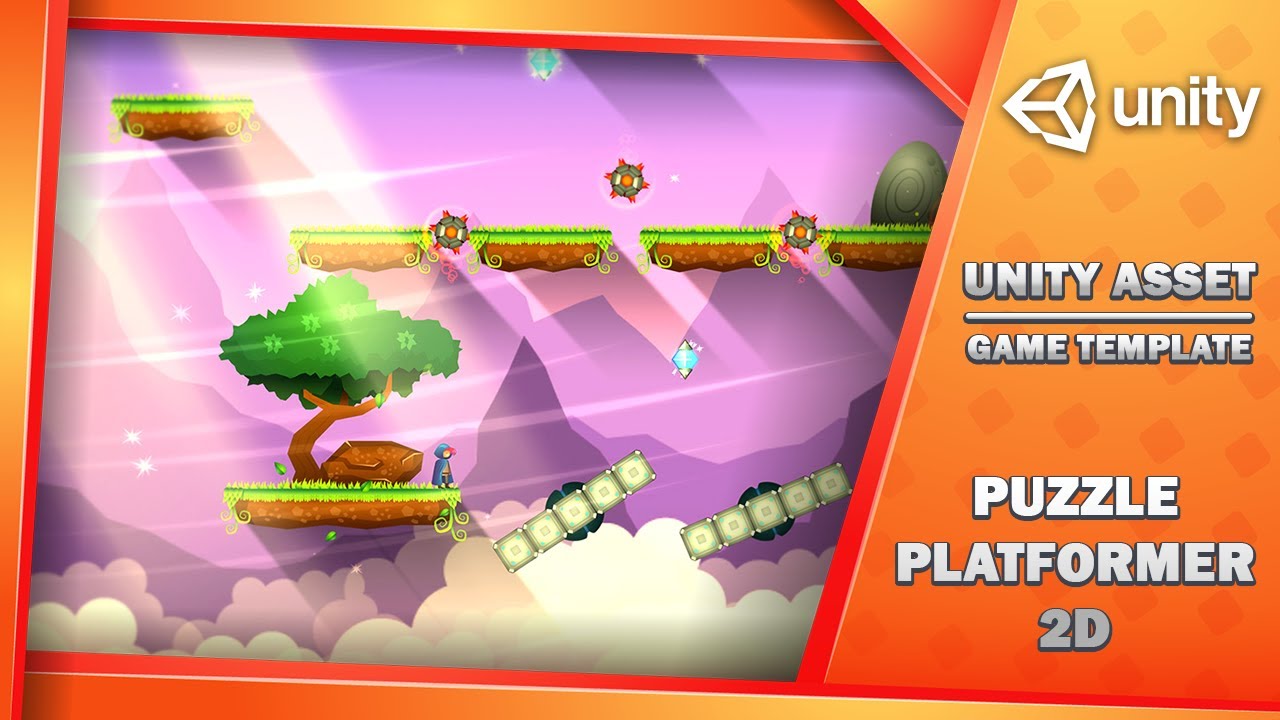 Puzzle Platformer 2D - Game Template, video preview 6