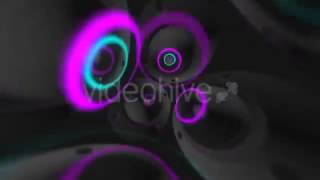 Neon Speaker Sound Waves VJ Loop Motion Graphics