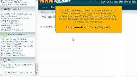 How to manage SSL hosts and the shared certificate in WHM - WHM Management Tutorials